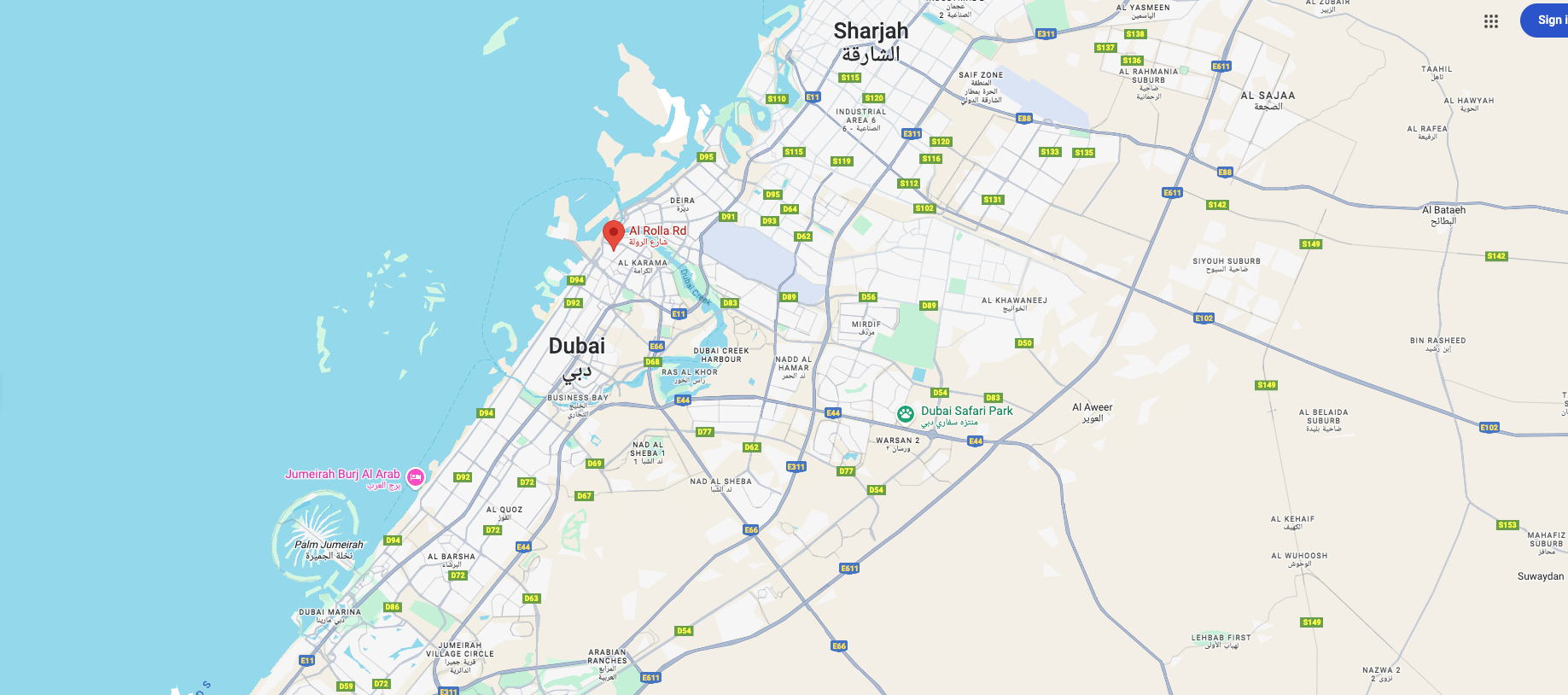 Sky Journey Nights Location - Al Rolla Rd, Al Raffa, Dubai, UAE